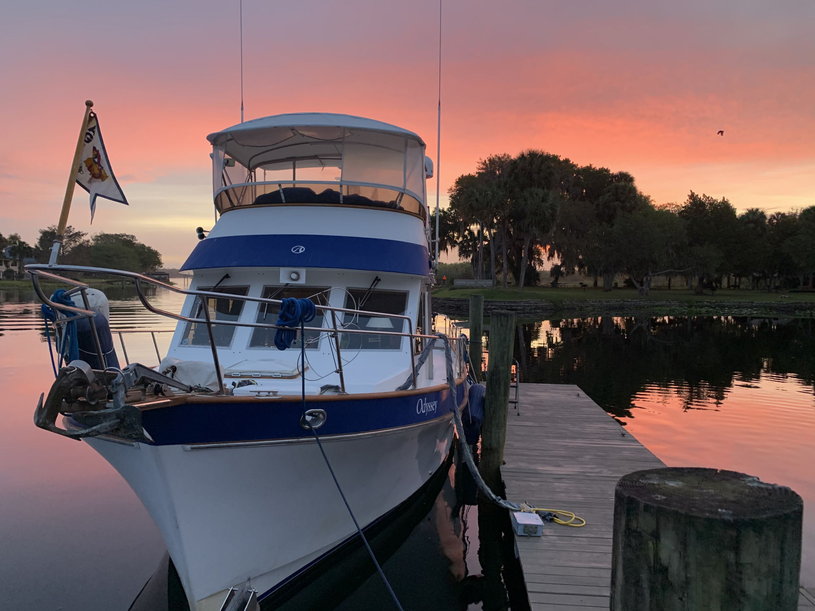odyssey sunrise on st john river in florida bud and sue hansen .JPG